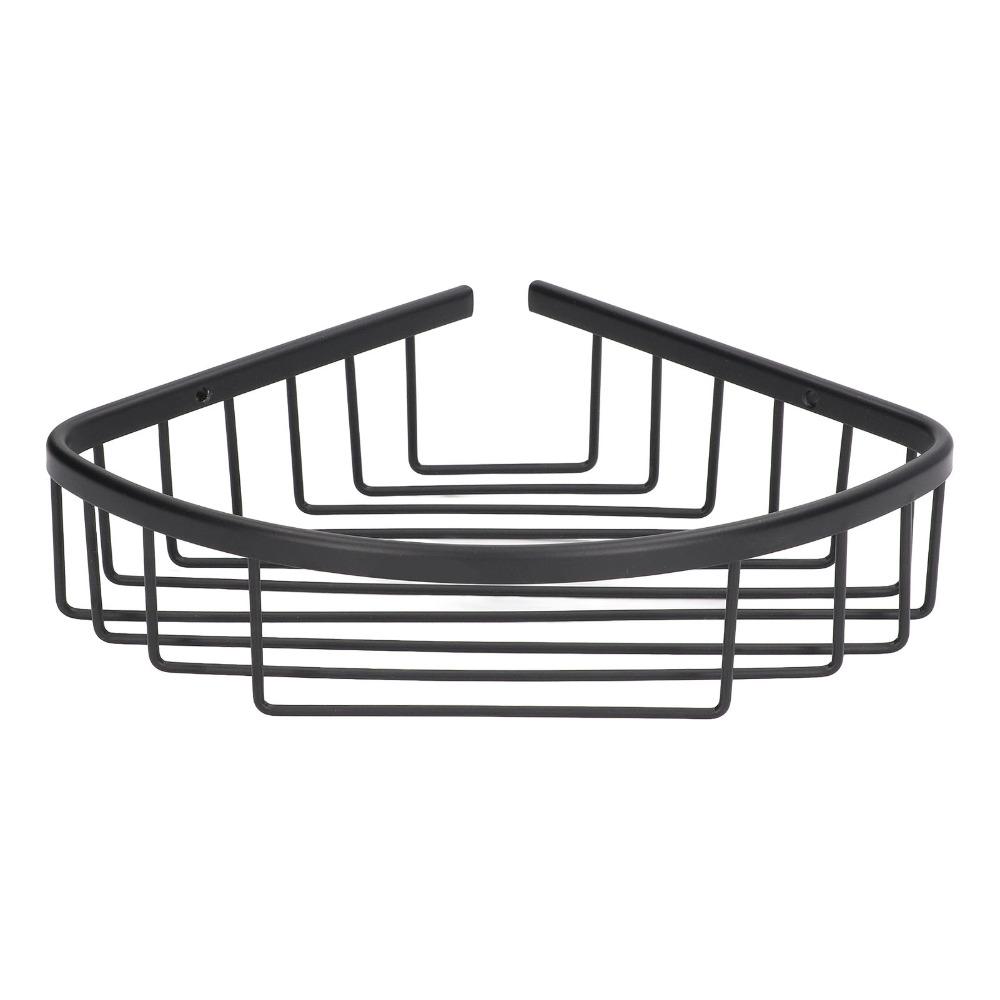 Black Bathroom Shelf Stainless Steel Corner Shower Storage Rack Corner Shelf Space Saving