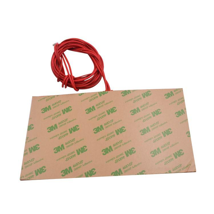 3D Printer Silicone Heated Bed Heater, 100x200mm.