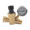 Water Pressure Regulator For RV Lead-free Brass Adjustable Reducer Gauge 3/4