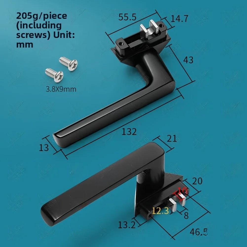 Narrow Profile Casement Window Handle Zinc Alloy Ultra Slim Side Mount For American Style Narrow Window And Doors