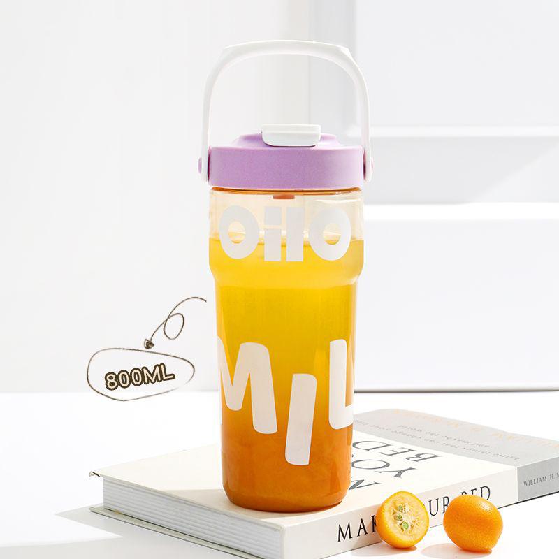 

Летний пластиковый стаканчик для туризма на открытом воздухе с ручкой, стаканчик для сока, большая емкость, стаканчик с трубочкой, портативный стаканчик для воды с защитой от падения