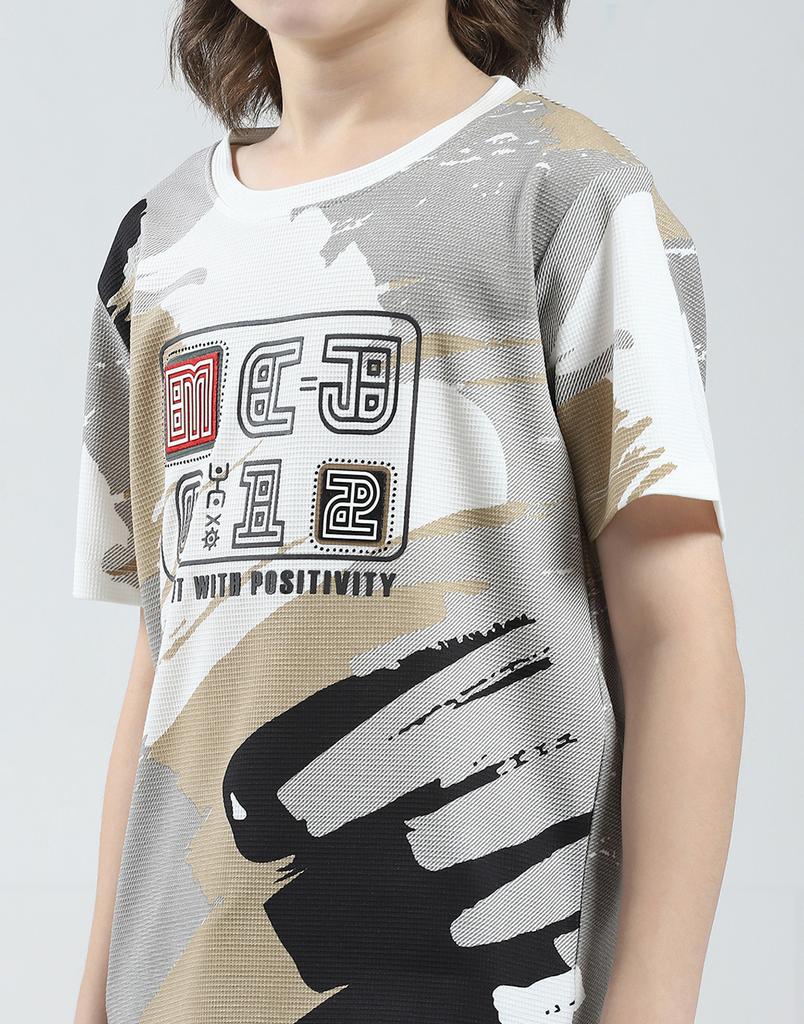MONTE CARLO Boys Printed Round Neck Tshirt