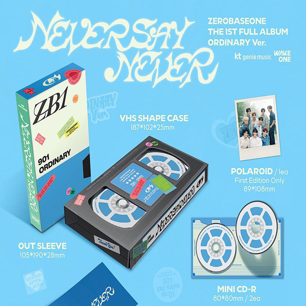 ZEROBASEONE - THE 1ST FULL ALBUM [NEVER SAY NEVER] (PHOTOBOOK Ver. / ICON & ORDINARY)