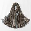 Tie Dye Ombre Headscarf Fringed Head Wrap Vintage Hijab Scarf  Vacation