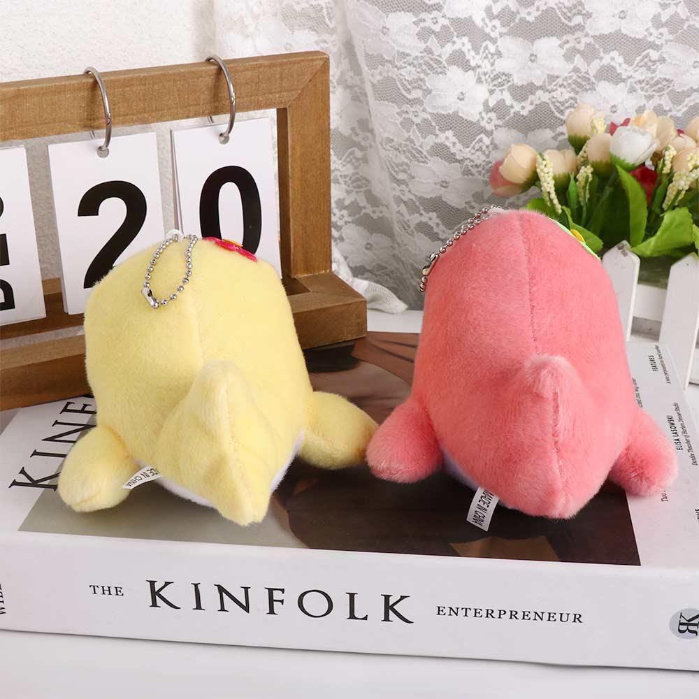 Charm Animal Doll Hanging Pendant Stuffed Toy Whale Plush Pendant Keychain Whale Plush Doll Keyring