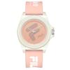FILA Dream Castle Series Monet Green Watch Quartz Movement Silicone Strap Beige Dial Unisex Sports Jelly Watch Unisex watches 46FLM38-6568-003F
