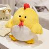 Chubby Chicken Plush Toys Pillow Soft Simulation Cute Plushie Dolls Neck Pillow Stuffed Animal for Boys Girls Festival Gifts