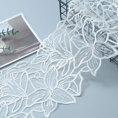 Accessori Abbigliamento Auto Osso Pizzo Pizzo Trasparente Perla Pizzo Abito da Sposa 20Cm