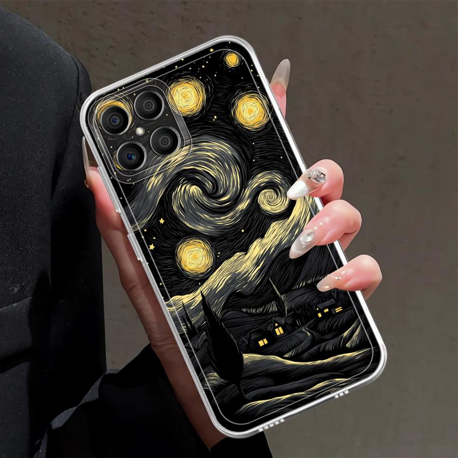

Чехол для Honor X9a X9b 90 Lite X7b X8b X8a X8 Мягкая накладка на телефон Ван Гог Звездная ночь Honor X8 4G