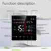 Aug. Embedded Thermostat Without WIFI 16A Electric Heater Smart Timing Touchscreen Control Programmable Thermostat For House B