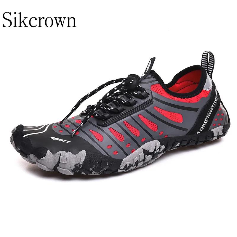 Fashion Barefoot Shoes Men Walking Fivefinger Men Summer Water Woman Swimming Outdoor Non-slip Durable Trekking Shoes Wading Sneakers