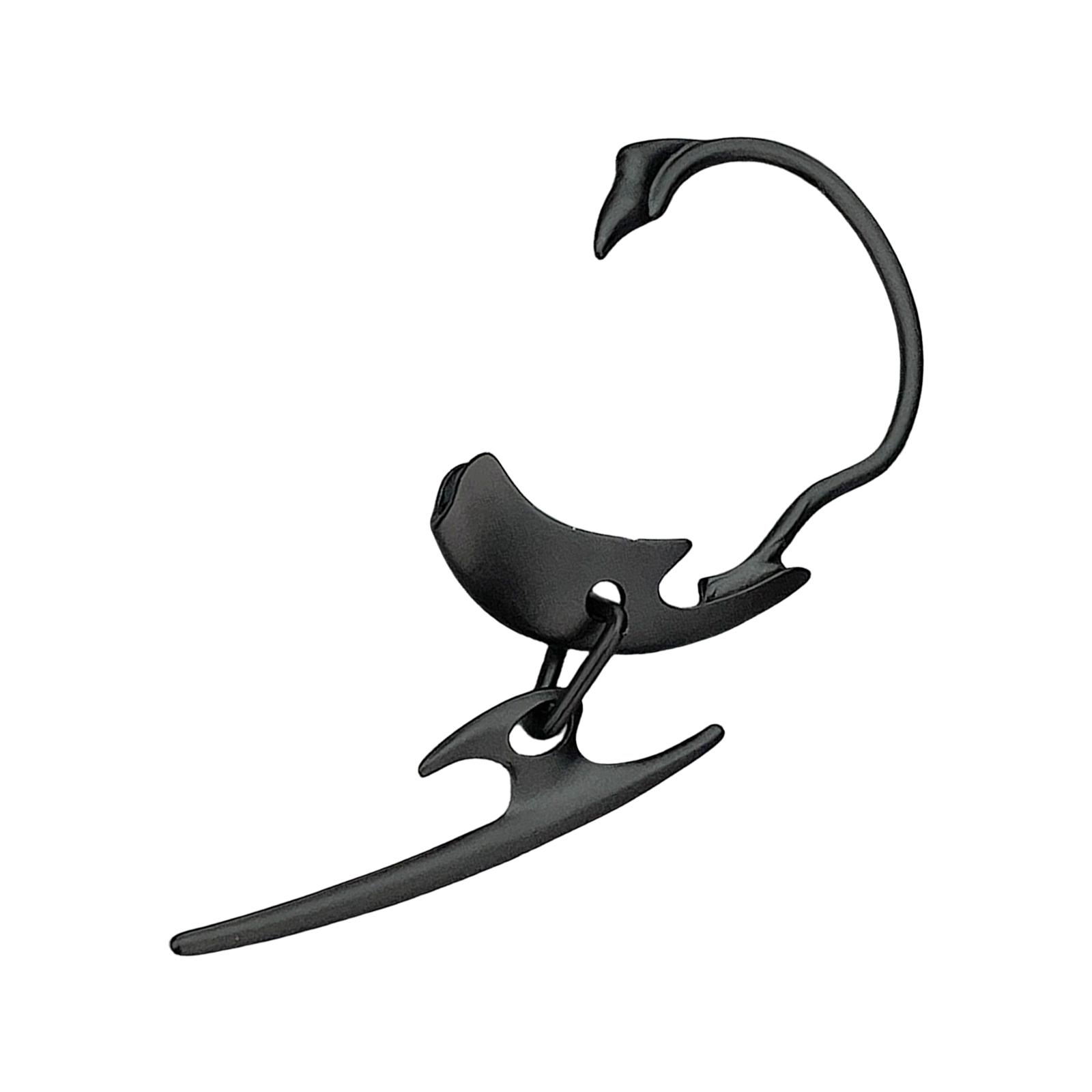 

Готическое кольцо-серёжка для хряща в виде сороконожки, уникальный дизайн позвоночника, ювелирное изделие из сплава для пирсинга конч и снуг 4