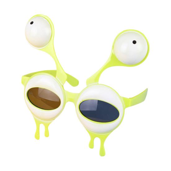 Novelty Alien Glasses Big Eyes Alien Sunglasses Halloween Costume Accessory for Carnival Festivals Cosplay Party Supplies
