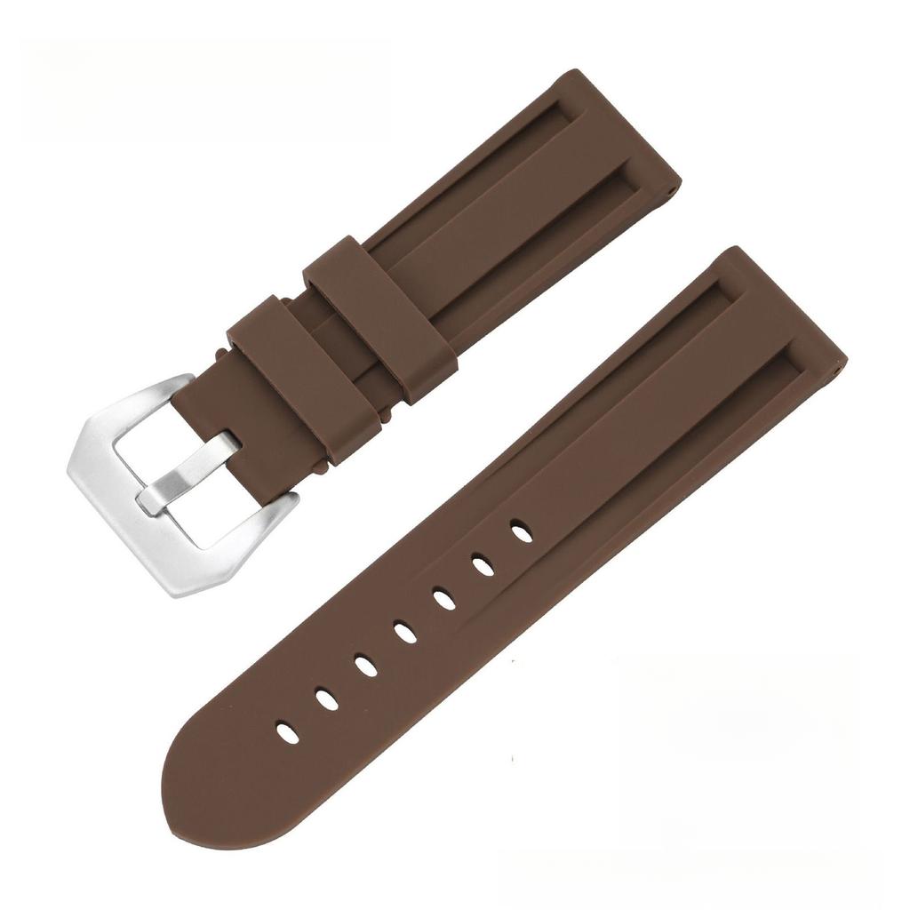 20mm 22mm 24mm 26mm Mäkký silikónový remienok na hodinky pre Panerai Univerzálny remienok Pánsky farebný gumový remienok na smart hodinky pre hodinky Samsung Huawei
