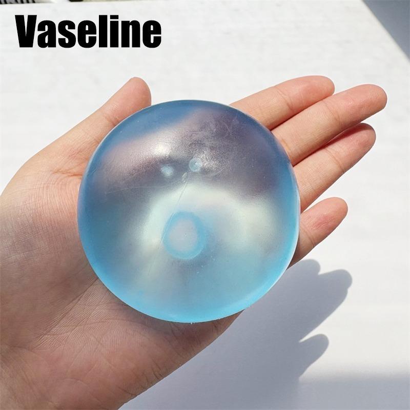 Clear Glaze Fluid Squishy Mochi Ball Soft Tpr Vaseline Malble Filled Inside Out Pop Squeeze Fidget Anti-Anxiety Relief Desk Toy