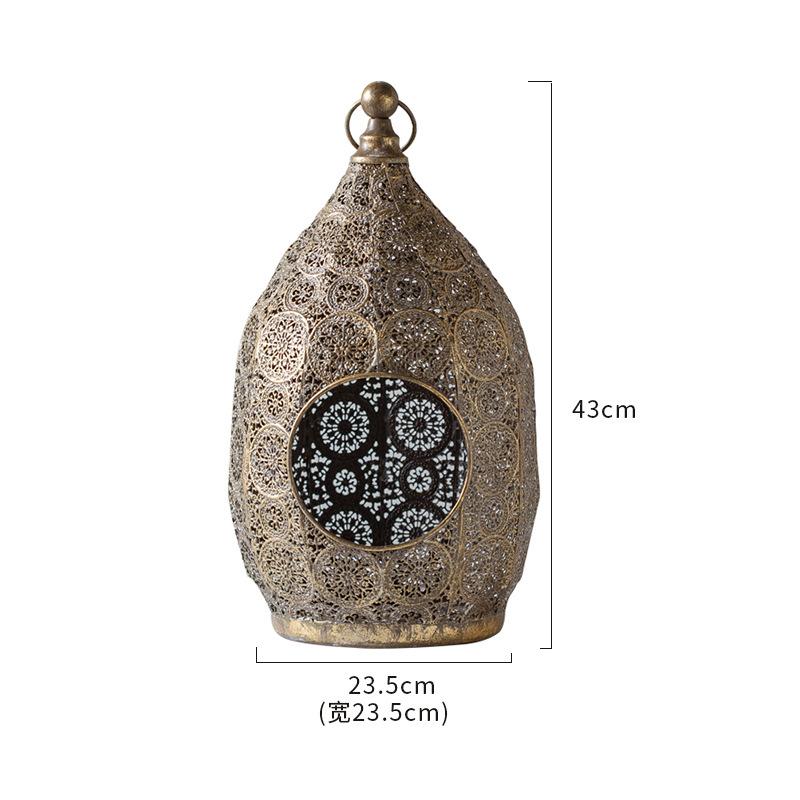 Vintage Iron Scroll Candle Holder Romantic Hollow Carved Home Decor for Living Room Wedding Party Atmosphere Set