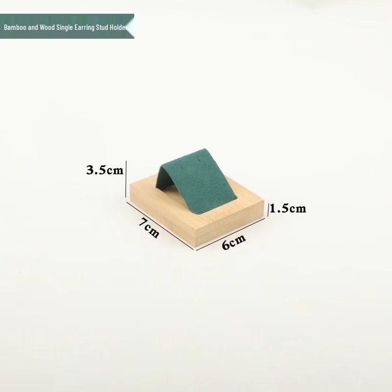Bamboo Earring Stud Display Stand and Tray Ornament