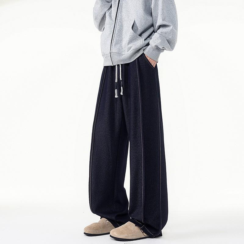 Teen Relaxed Straight Leg Sweatpants - Loose Fit Striped Men Women Plus Size Casual Sports Pants
