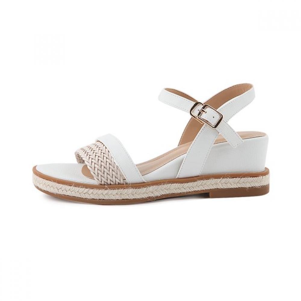 Misope Ivory Platform Sandals 6cm 011924713