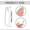 5Pcs Silver Rhinestone Safety Pins Sweater Shawl Clips Women Brooch Pins Jewelry Making Supplies For Clothes Hats Shawl