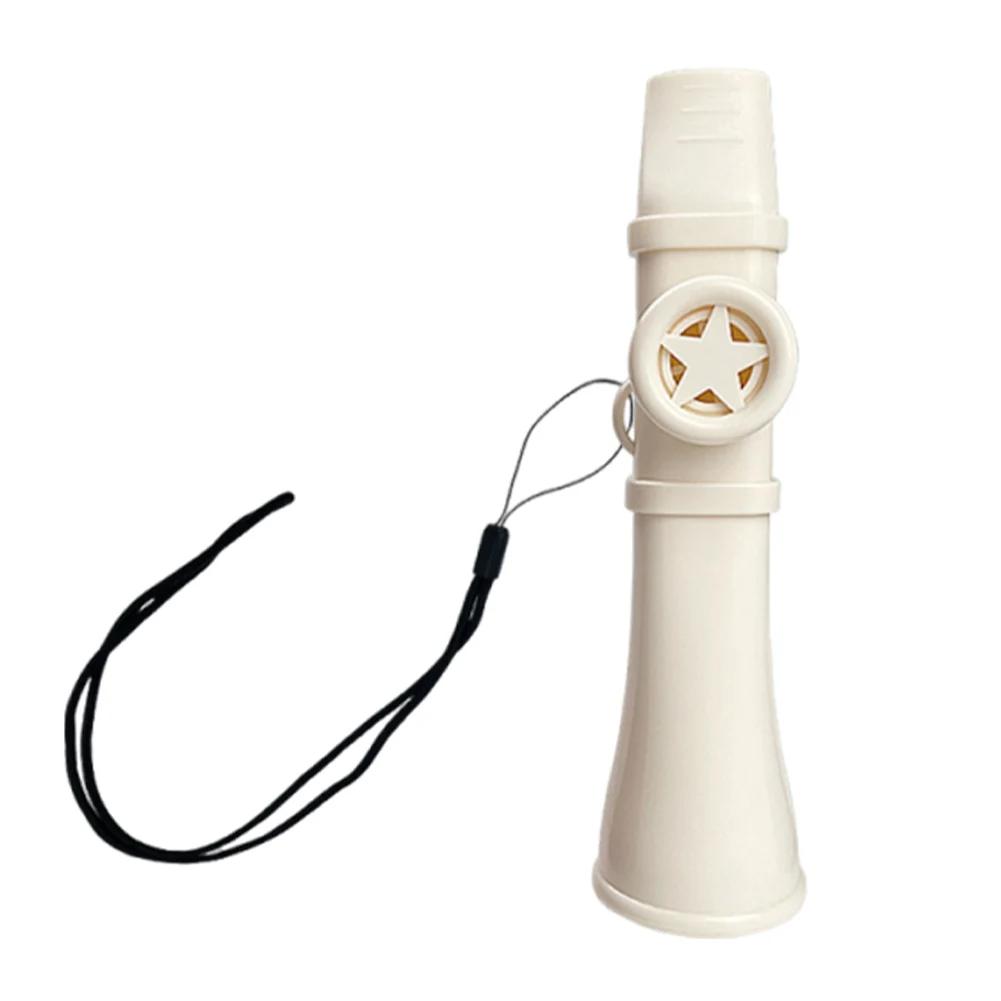 

Профессиональная губная флейта со шнурком Маленькое казу Портативная музыкальная флейта для взрослых Начинающих Любителей музыки белый