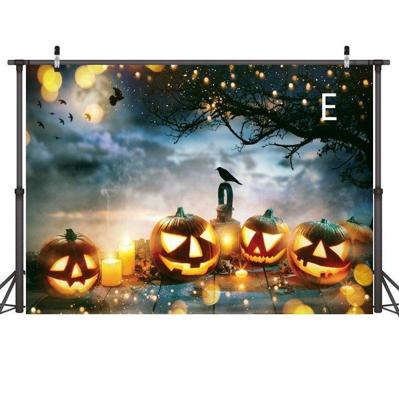 New Halloween Scary Skull Holiday Venue Layout 3D Studio Background Cloth
