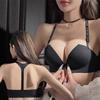 Women's Front Closure Push-Up Bra Sexy Underwear Seamless Push Up Bra Fashion T Back Brassiere Ladies Lingerie