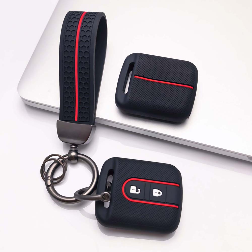 Key Cover for Nissan sunny tiida livina sylphy classic trail t30 with Keychain Anti-Scratch Guard Shockproof Protection Soft Grip Texture