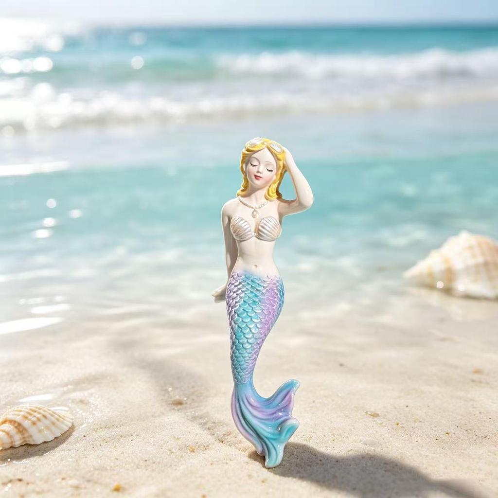 Mermaid Resin Ornaments for Garden, Pond, and Fish Tank Decor