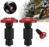 SAMCOS Anti-Collision Motorcycle 7/8'' Handlebar End Weight Handlebar Grip Cap Anti-Vibration Slider Plug 1 Pair (Red)