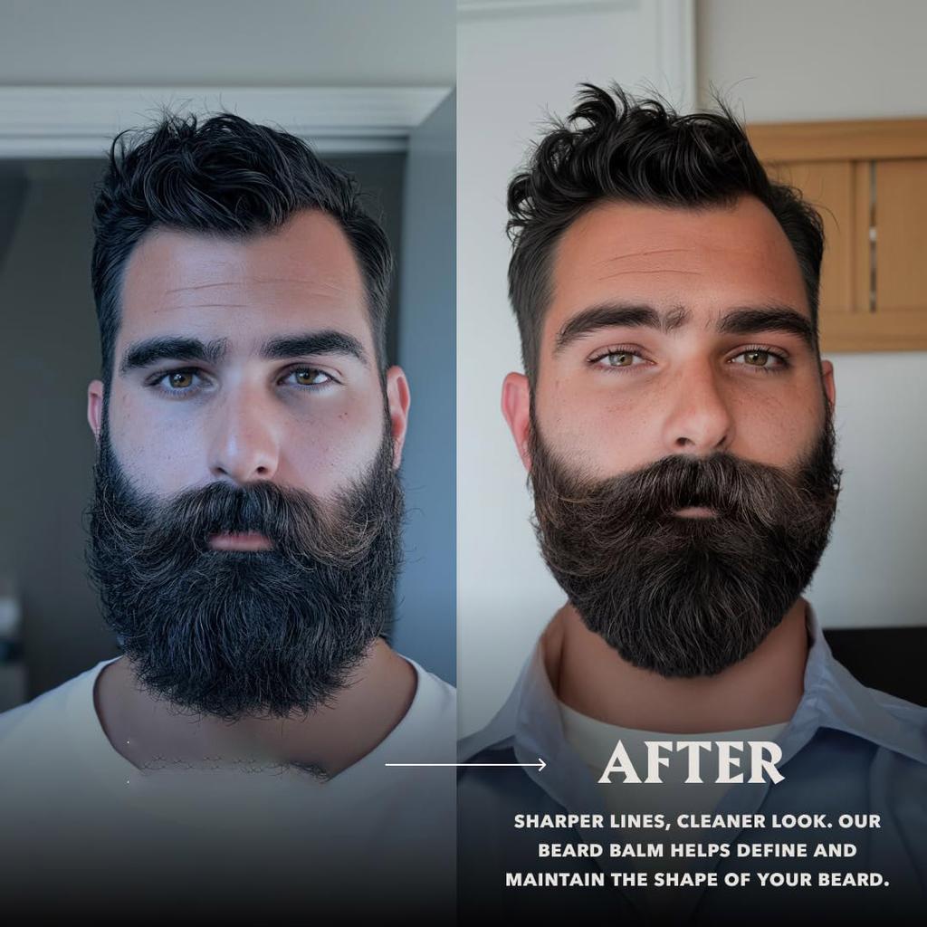 Crema per barba da uomo, olio per la cura della barba senza risciacquo, cera d'api
