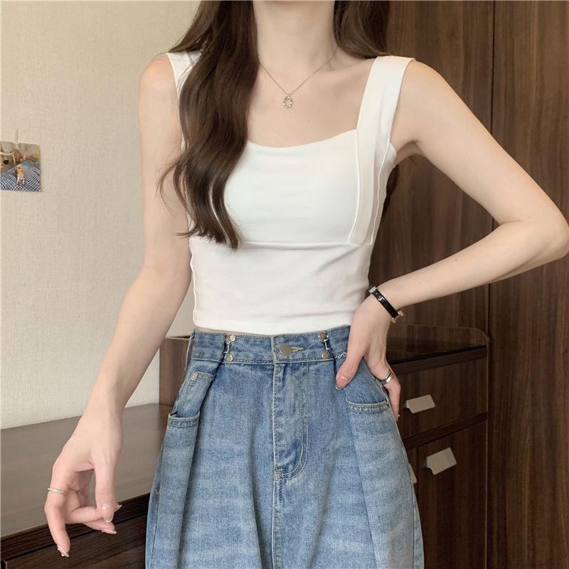 Advanced Sports Underwear Camisole Vest with Chest Cushion Beautiful Back Shock-absorbing Gathering Yoga Vest Integrated Fitness Summer