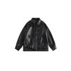 European and American street trend leather jacket men's tide ruffian handsome pilot PU leather jacket couple coat