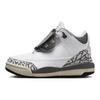 Air Jordan 3 Retro TD Hide N Sneak Baby Sneakers White Black Iron FB4415-100