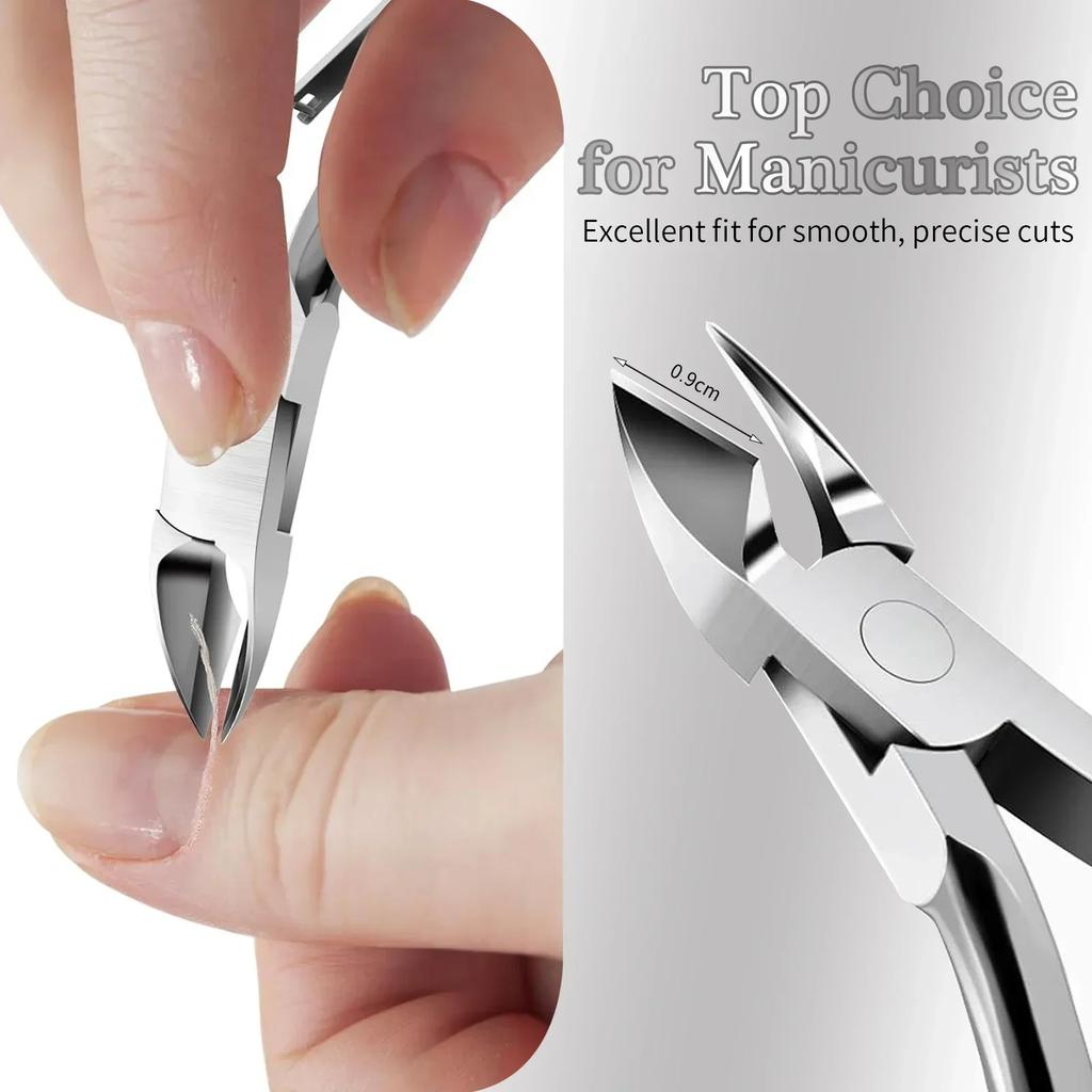 1/4/5/7Pc Professional Stainless Steel Nail Care Tools Double Head Cuticle Pusher Cuticle Nipper Nail Cuticle Remover Accessorie