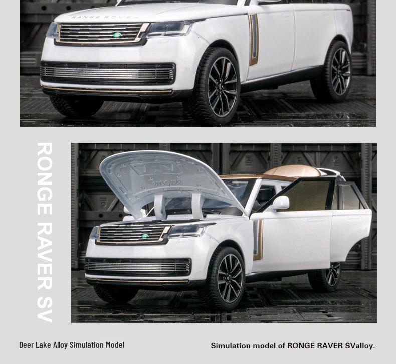 Qiyi Q3005A 2022 Range Rover Alloy Off-Road 6-Door Sound & Light Pull-Back Toy Car Model Ornament