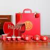Creative Tea Set Gift for Newlywed Couples: Perfect for Weddings, Engagements, Brides, or Best Friends.