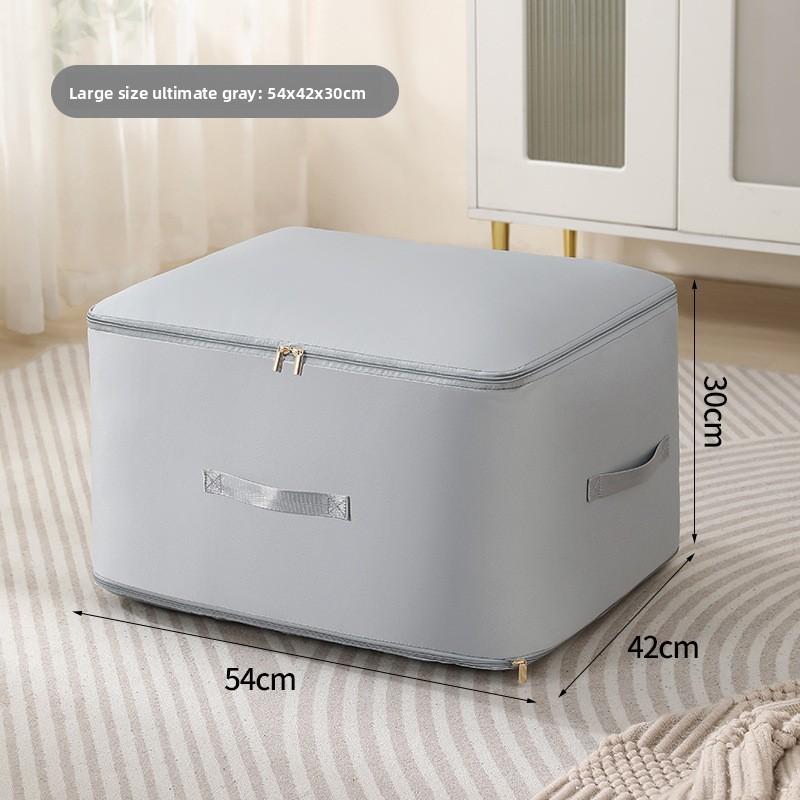 Cotton Quilt Storage Bag With Compression Design For Travel And Bedroom Organization
