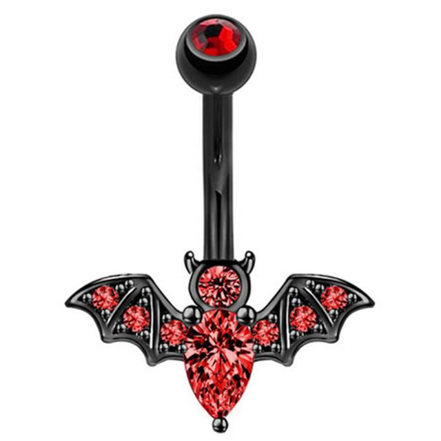 Anello Ombelico a Forma di Cuore Ornamento Goccia d'Acqua 14G Bilanciere Piercing Ombelico Pendente Belly Nombril Piercing Gioielli Donna