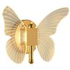 Luxury Nordic Butterfly LED Wall Sconce: Modern Minimalist Design for Bedroom or TV Room with Tricolor Lighting