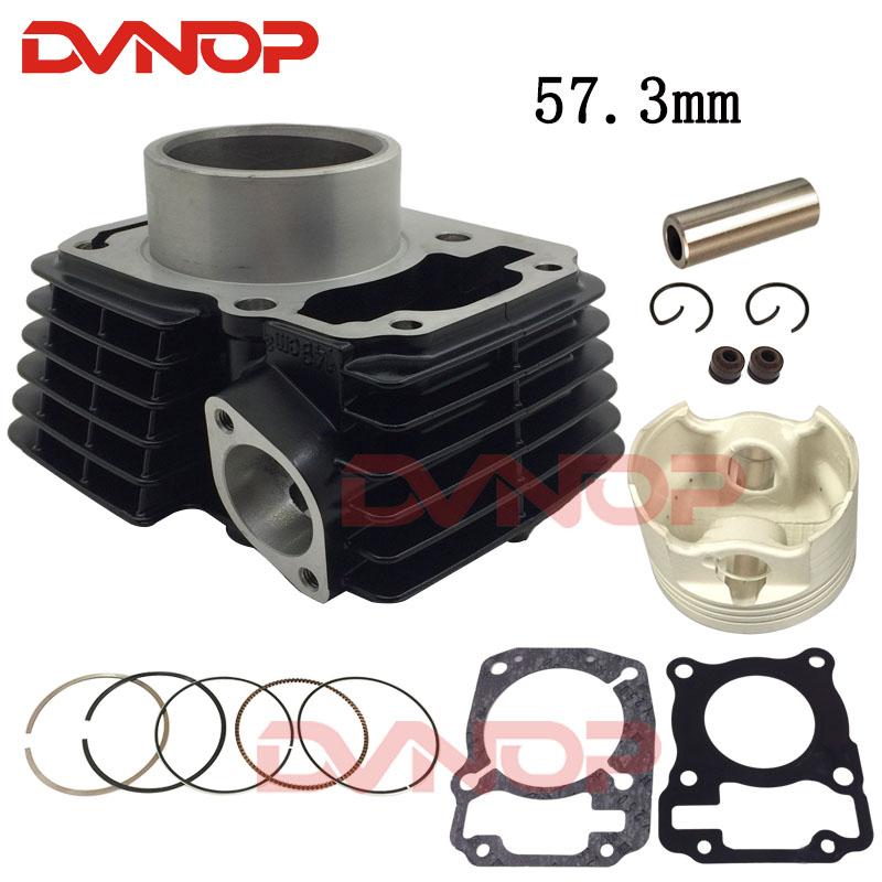 

Motorcycle Cylinder Kit For 57.3mm Honda XR150 CBF150 KTT150 piston ring gasket Engine Parts CBF150 Black