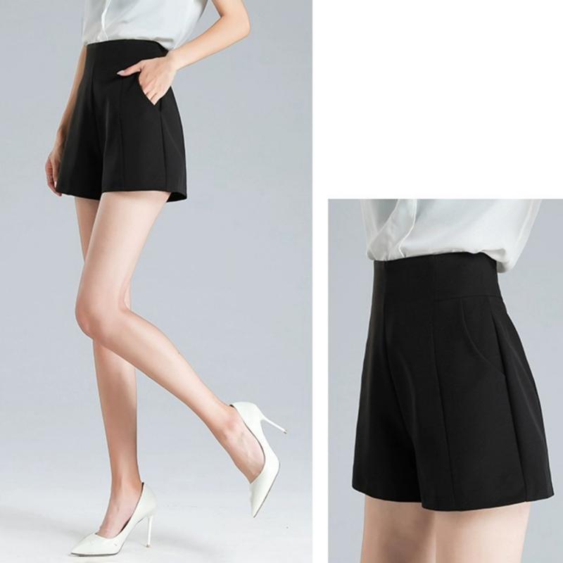 Women's Suit Shorts High-waisted Wide-leg Pants