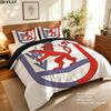 Wuppertaler Sv Bettwäsche Steppdecke Set Bettbezug Kissenbezug Heimdekoration Geburtstagsgeschenk (1 Bettbezug + 2 Kissenbezüge, ohne Füllung)