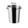 Tazza dosatrice per caffè in acciaio inossidabile, strumento di ricambio per barista, accessori per macchine per caffè espresso, tazze riutilizzabili per la misurazione dei chicchi di caffè