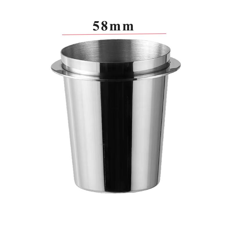 

Чашка для дозирования кофе из нержавеющей стали, сменный инструмент для бариста в кафе, аксессуары для эспрессо-машины, мерные стаканчики для кофейных зерен, многоразовые стаканчики