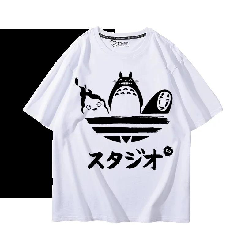Japanese anime Totoro 100 pure cotton Tshirt Summer new style cartoon faceless man Cassifa loose short sleeve
