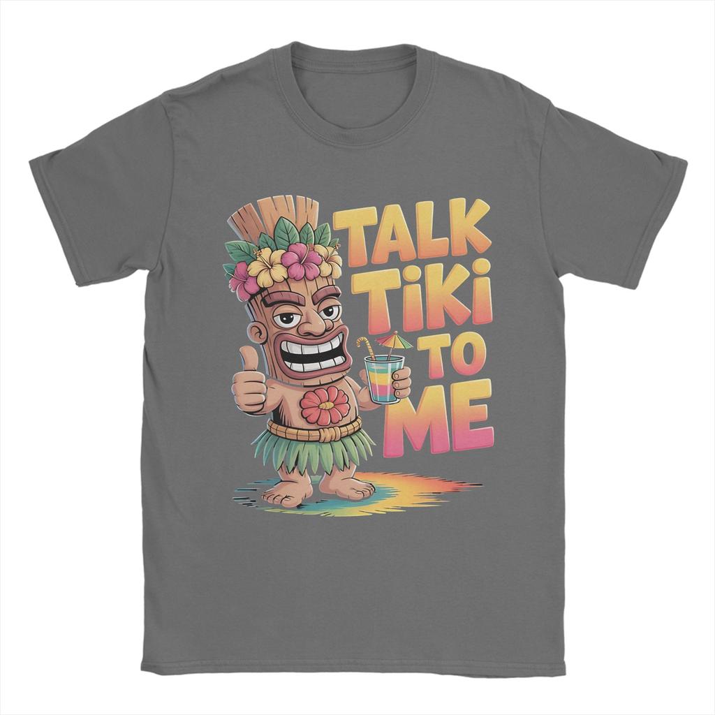 Unisex TShirts tropical humor beach party tiki tropical drink Vintage 100 Cotton Tees Short Sleeve T Shirt O Neck Tops Printed