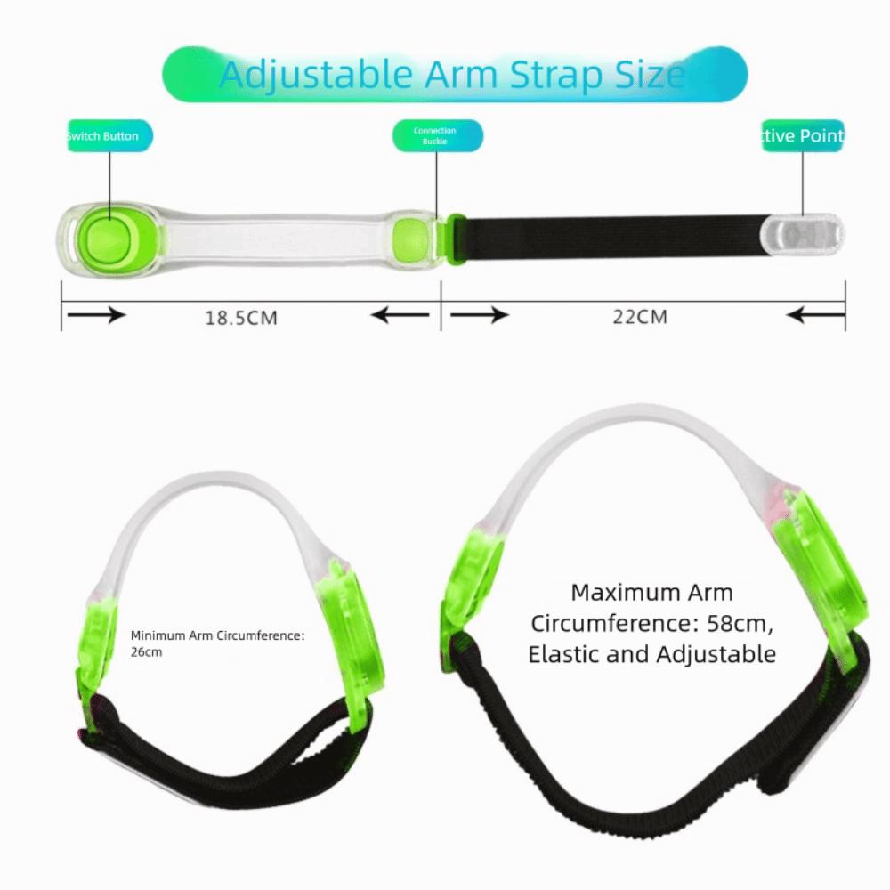 Wearable Running Arm Belt Adjustable Luminous Bracelet  Night Running Equipment