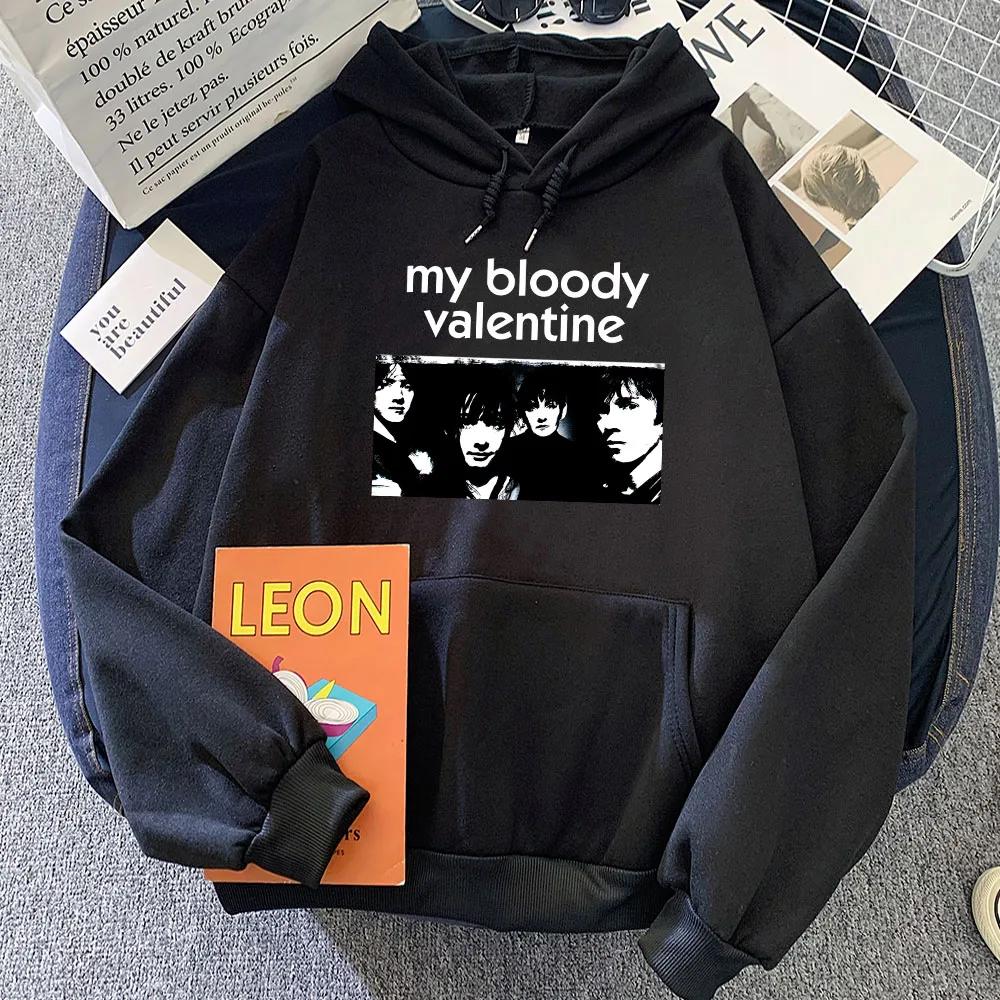 Rock Band My Bloody Valentine Hoodies Ropa De Mujer Sudaderas Soft Hooded Sweatshirts Long Sleeve Clothing