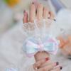 Sweet Cute Wrist Cover Hand Sleeves Detachable Fake Flared  Cuff Elastic Sweater Blouse Decorative Sleeves Cosplay Accessory